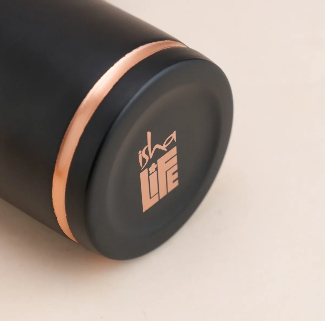 Isha Life-  印度純銅水壺 700ml (黑色) India Pure Copper Bottle (Black)