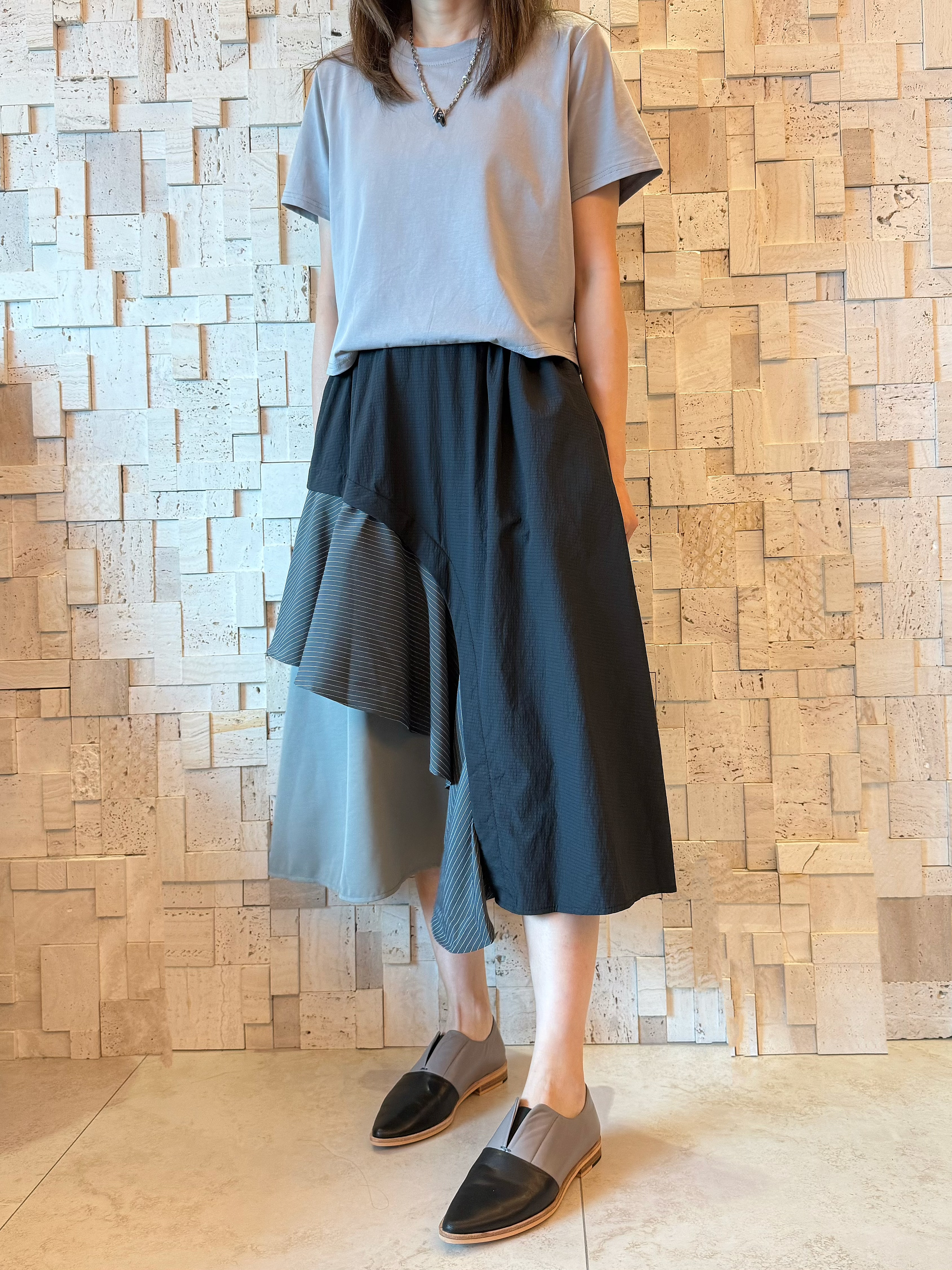 S00358 假兩件棉拼梳織Op❣️