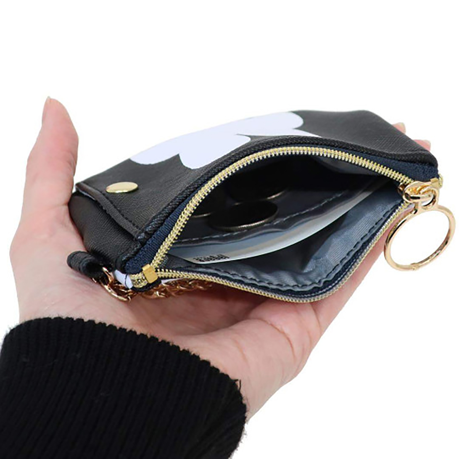 Miffy - 卡套零錢包 (黑色大頭圖案款)