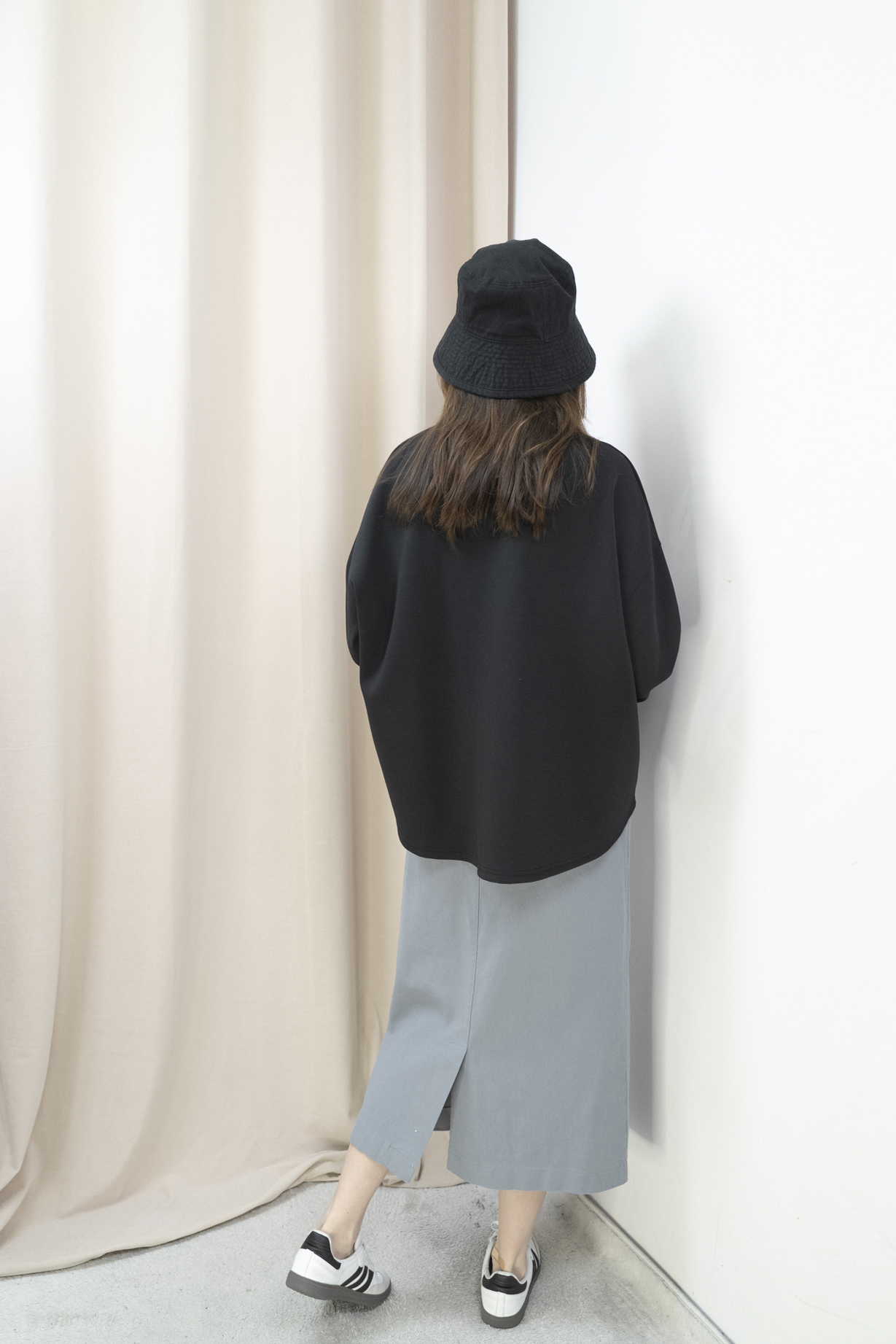 雲朵棉！微鬆造型上衣（黑色）