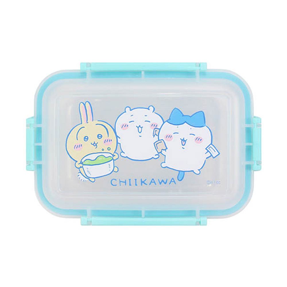 【台灣】CHIIKAWA 長方形保鮮盒 900ml（粉藍）