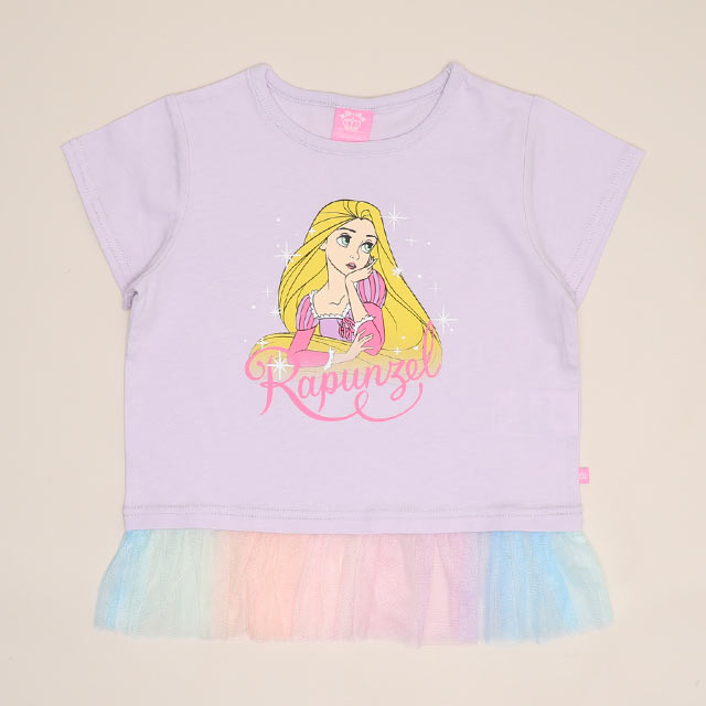 🆕【⭐訂購⭐】🇯🇵日本直送🌀#DisneyPrincess 彩虹薄紗下擺 短袖tee［4款選］🌀 [ELFA-0056][260705]
