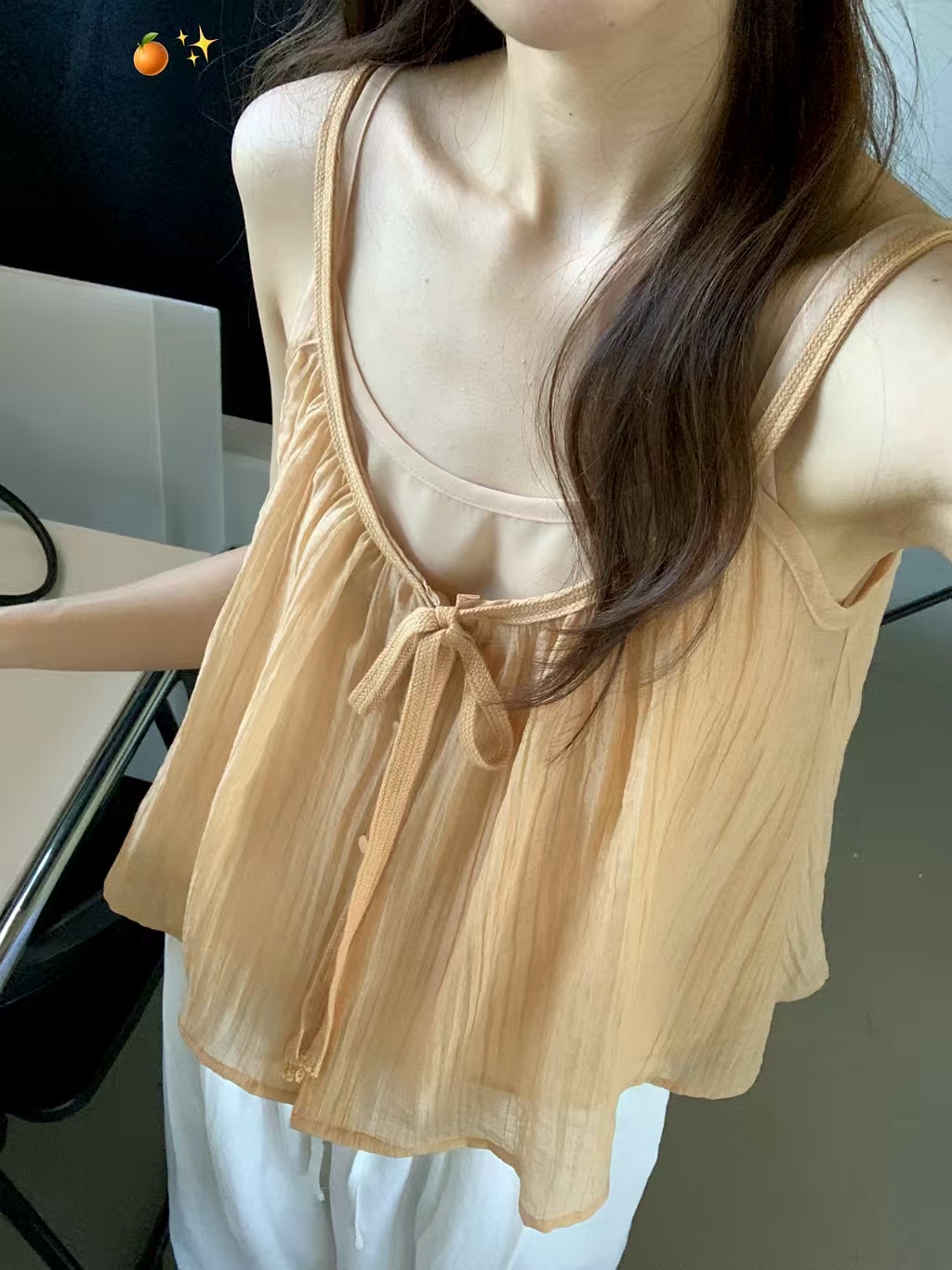 🇰🇷東大門女裝 | sheer layered sleeveless 