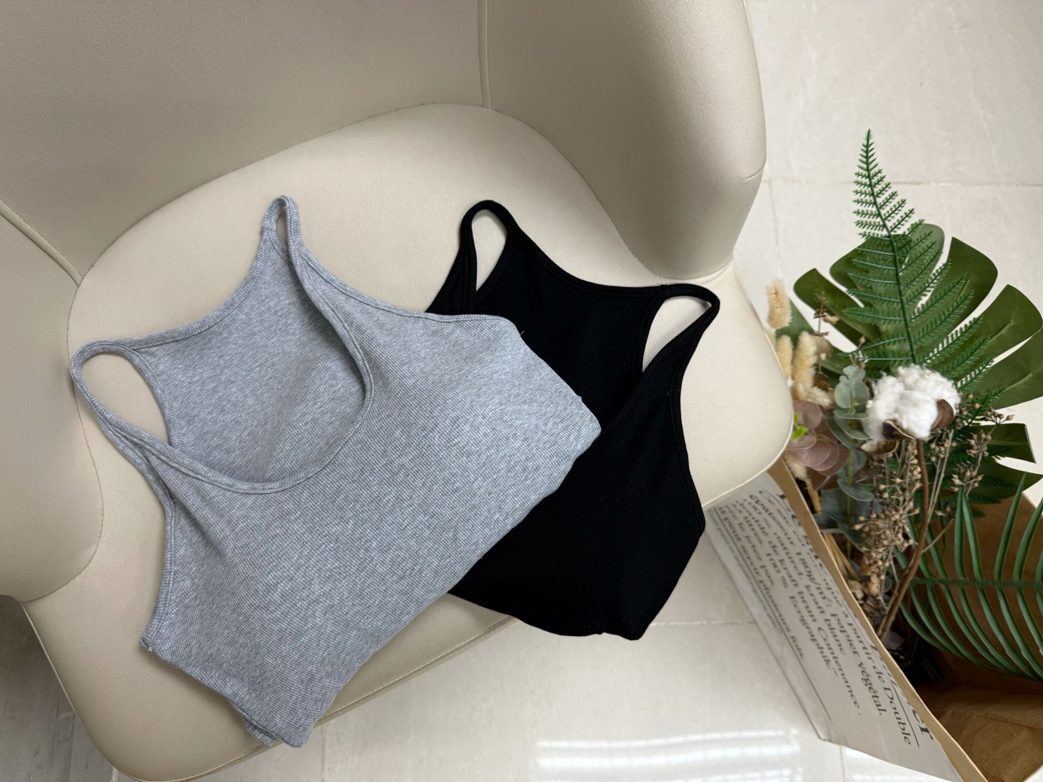 A14 糖果色入膊Bra top