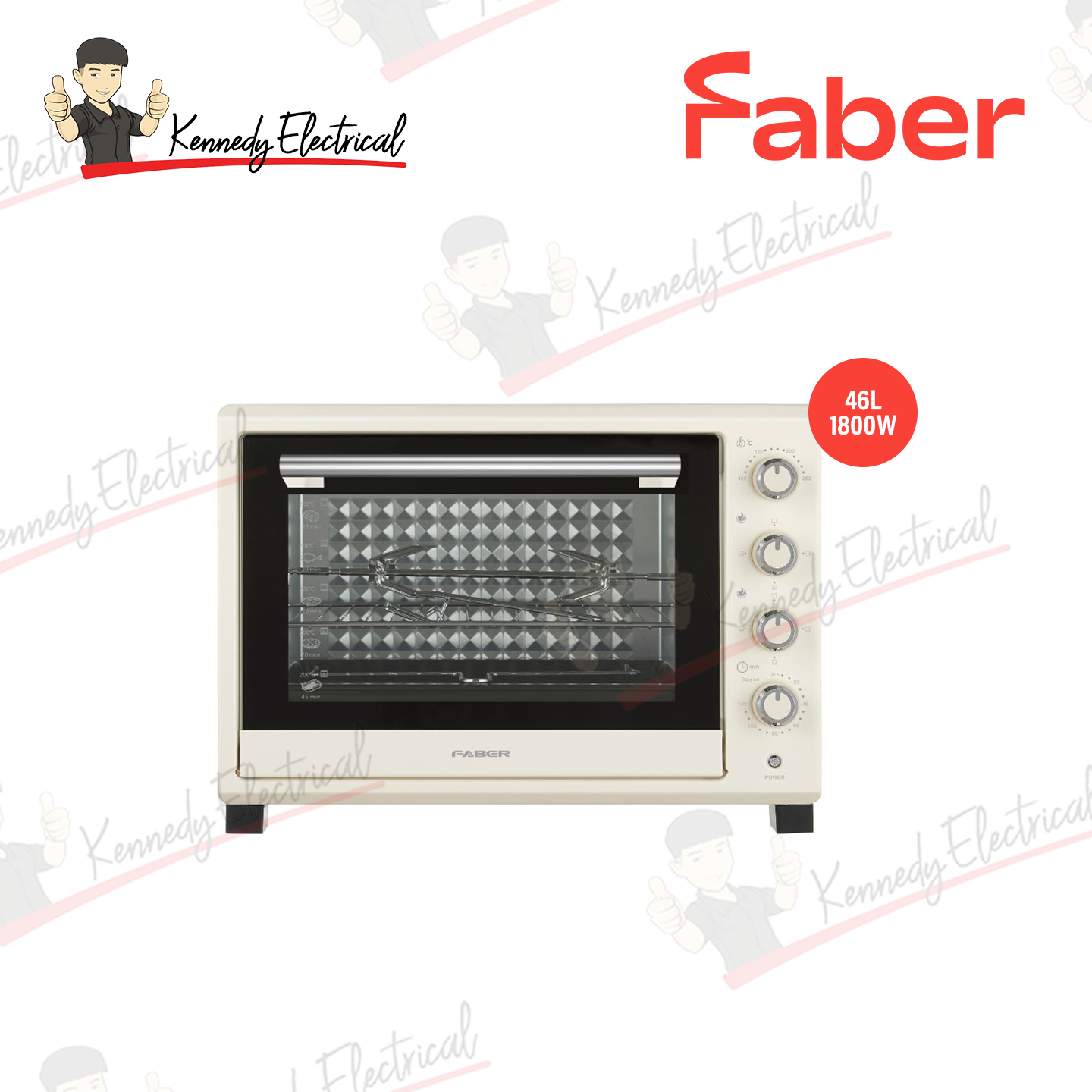 Faber 45L Ivory Electric Oven FEO IVORY 464