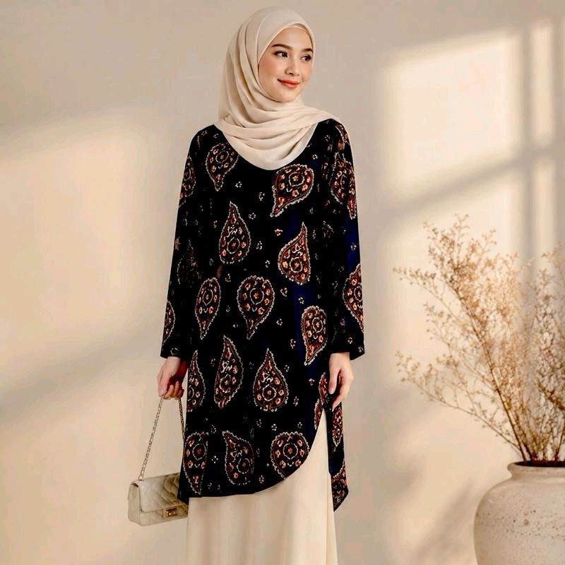 LINEN TUNIC - Black Spade