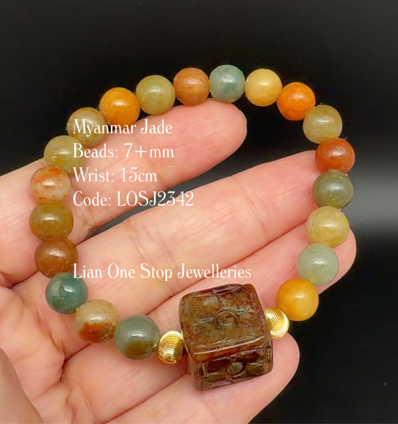 Code: LOSJ2342 Myanmar Jade 7+mm