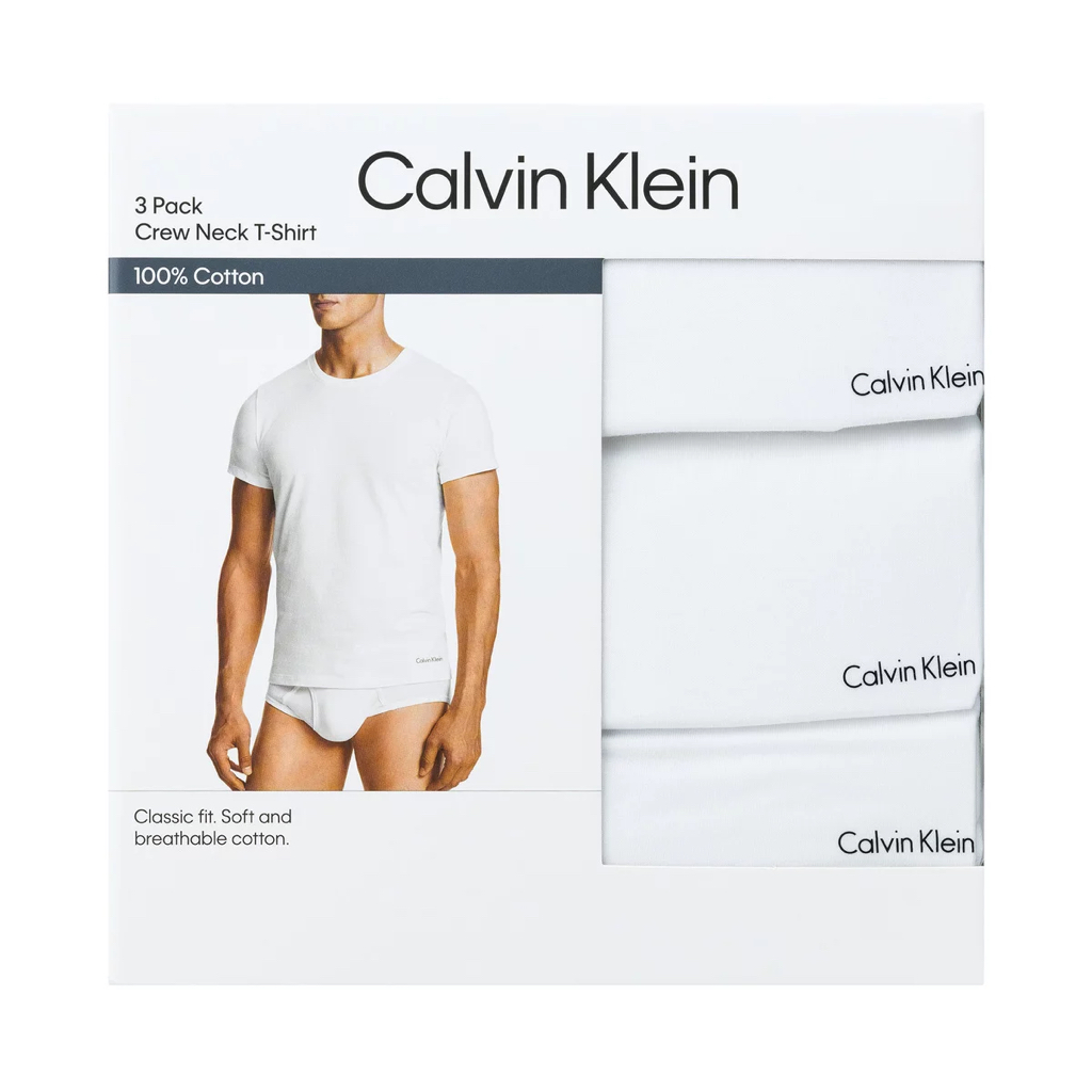 日本Costco直送 CALVIN KLEIN H022502 純棉圓領 Tee 3 件裝 