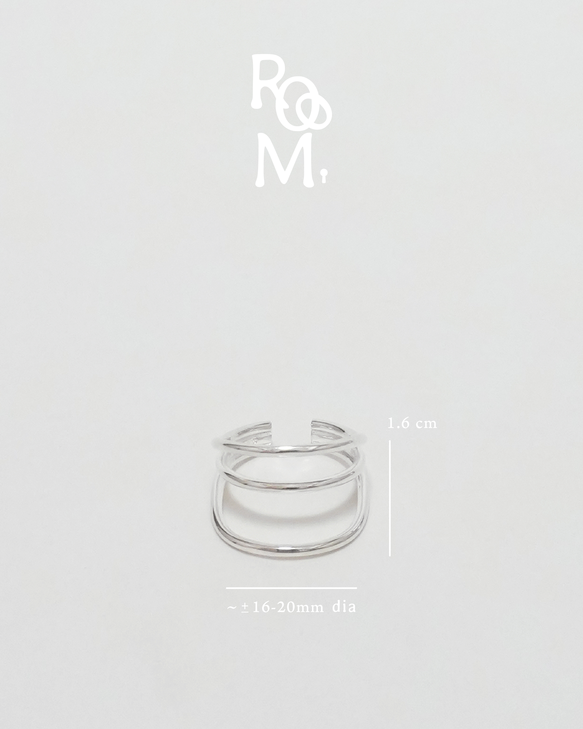 Elegant Arc Layered Ring