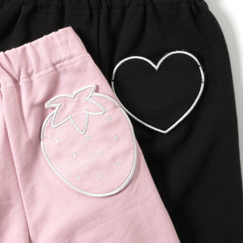 🆕 【⭐訂購⭐】日本直送 🇯🇵 🌀刺繡圖案口袋 摺邊褲腳 女孩長褲［3款選］🌀[ELCA-0091][260411]