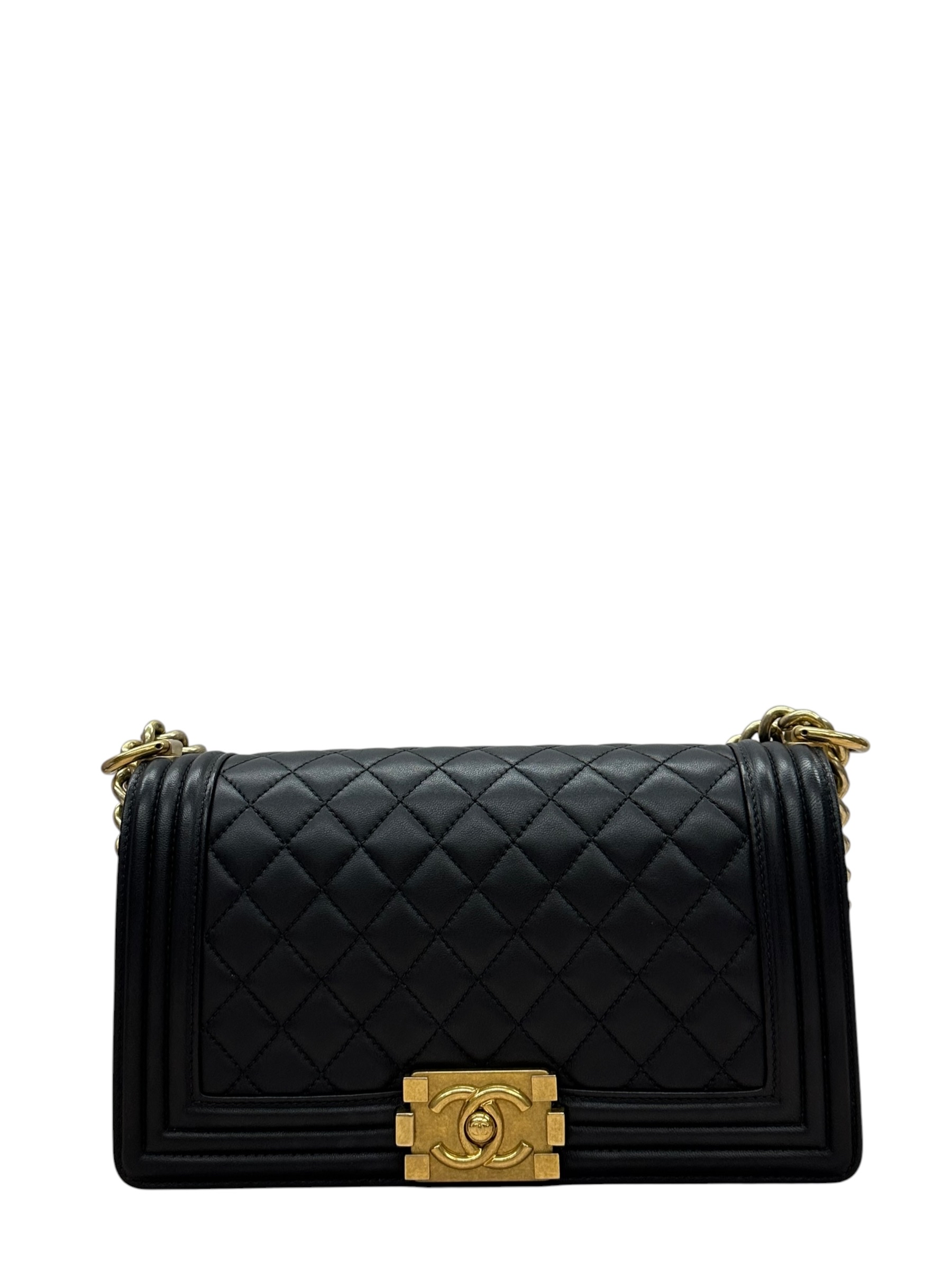 Pre-owned Chanel Boy 25 Flap Bag Lambskin / Product Code:082106