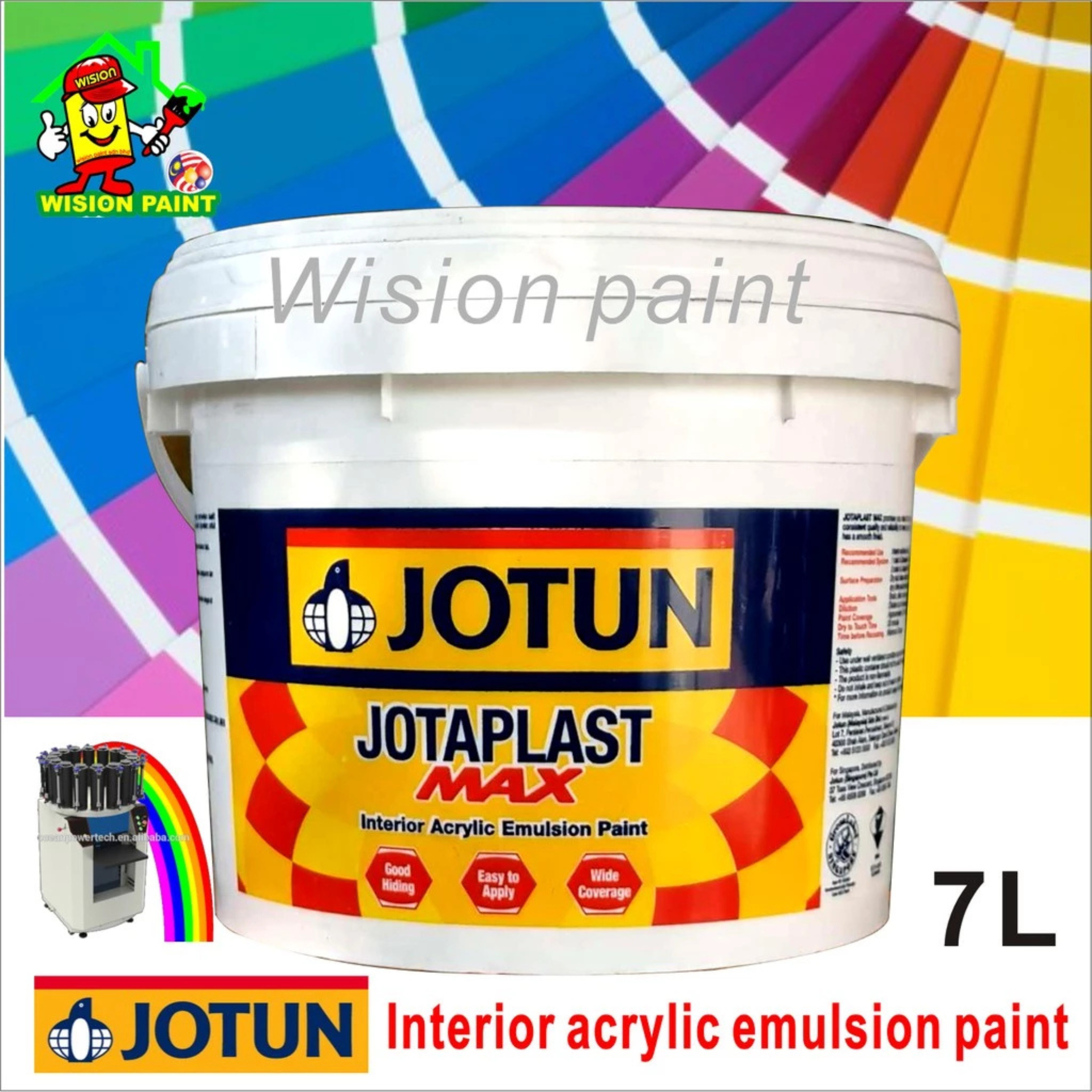 7L DOVE 1024 JOTUN PAINT JOTAPLAST MAX Interior Acrylic Emulsion Paint Suitable for Walls & Ceiling