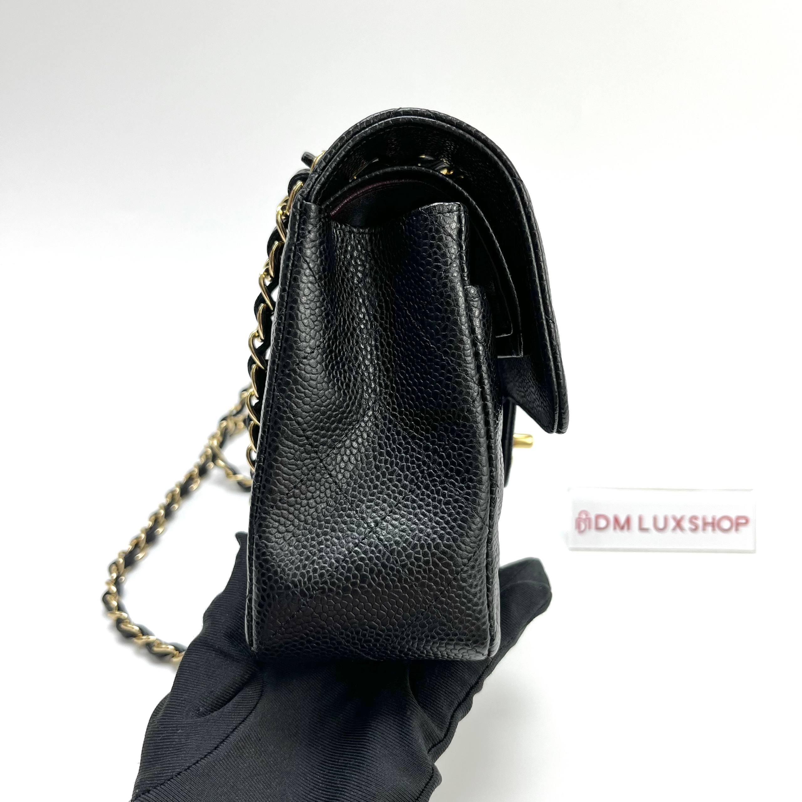 Chanel Black Caviar CF Double Flap Bag Small GHW (Serial 25, Year 2018)