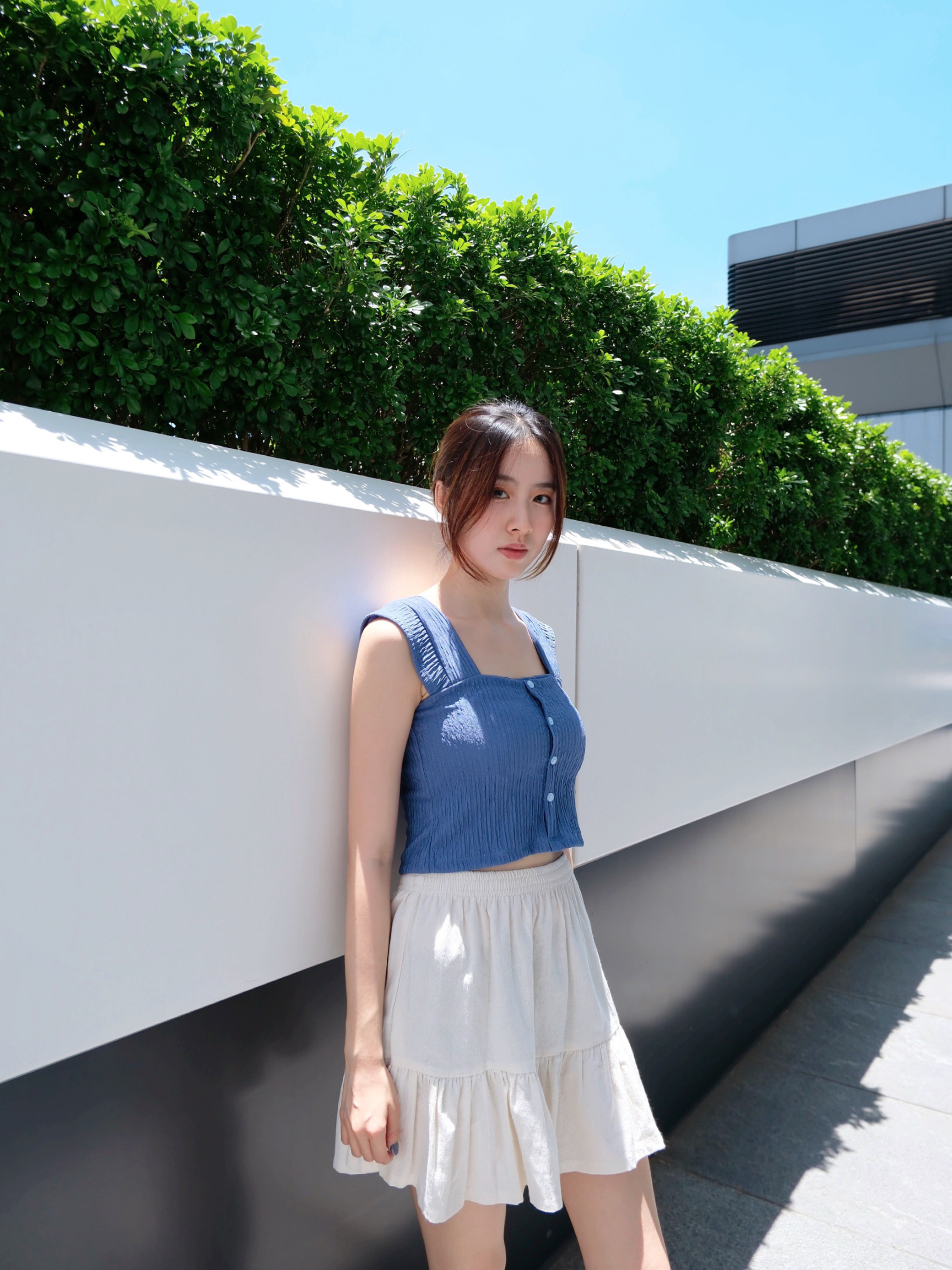 ♡︎TH - 涼感排扣小飛䄂上衣