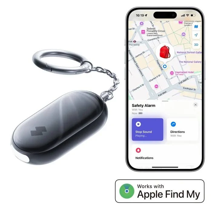 SwitchBot Safety Alarm 個人安全警報器 – 130dB 超大聲警報 + 閃光燈 Apple Find My 支援 鑰匙扣設計 SwitchBot Safety Alarm – 130dB Personal Safety Alarm with Strobe Light