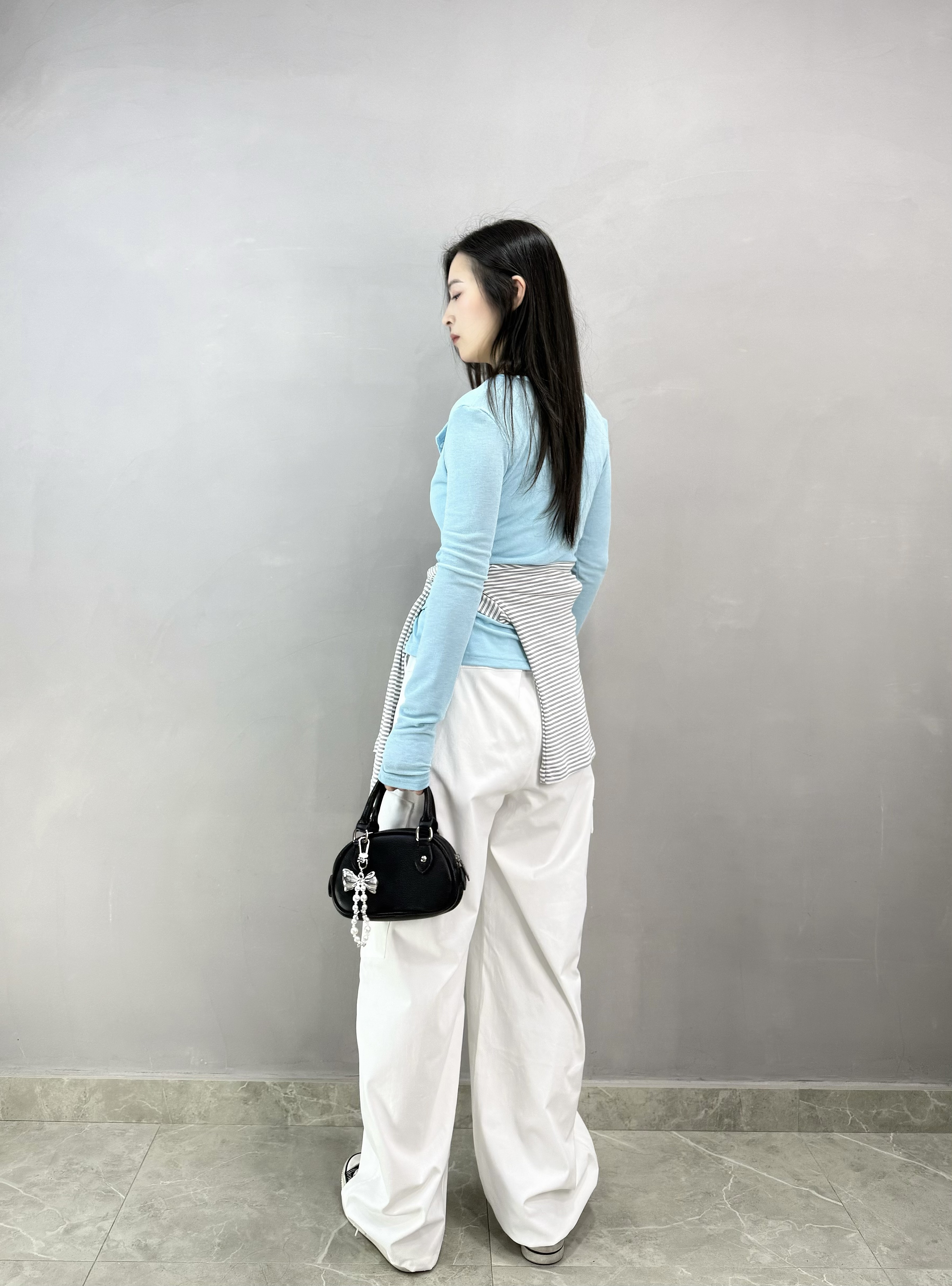 J65 假兩件扣鈕外套