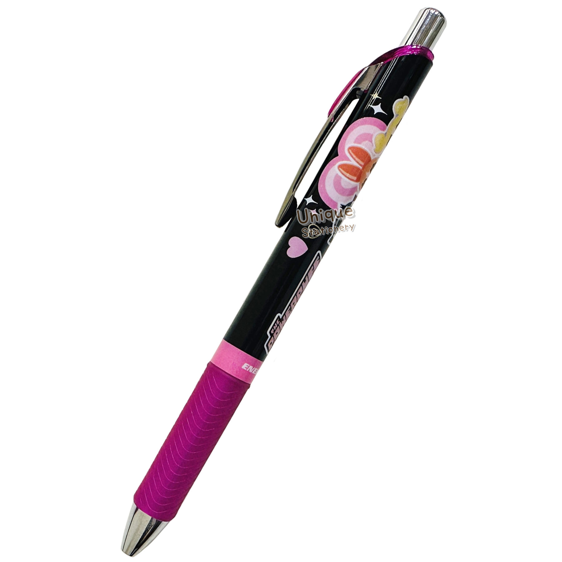 現貨｜飛天小女警 The Powerpuff Girls 日本製 Pentel EnerGel 0.5mm 黑色 啫喱筆 (CR137876)