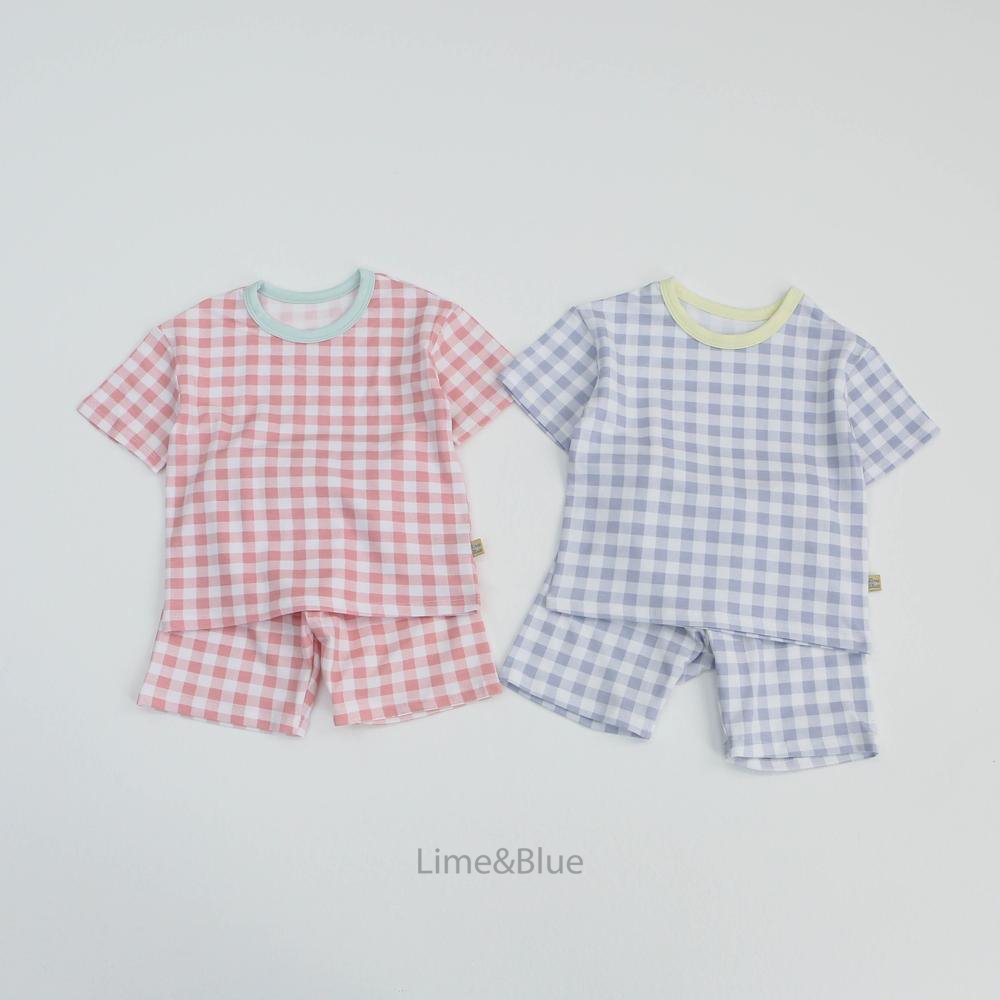 Summer Cracker Check Short-Sleeve Set