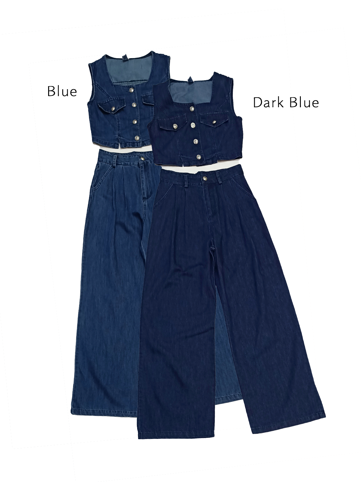 Indigo Chic Vest Set M151