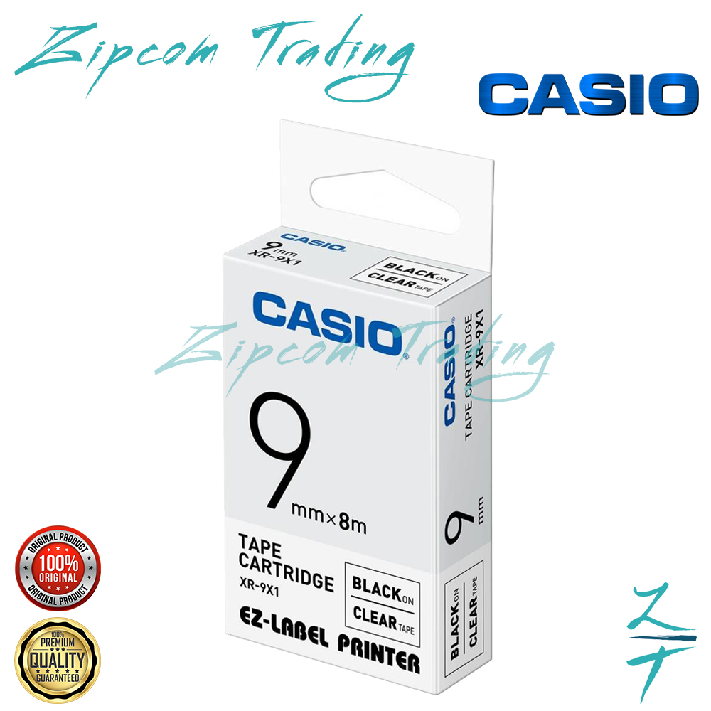 Casio EZ-Label It Printer Tape Cartridge (6mm,9mm,12mm,18mm,24mm)