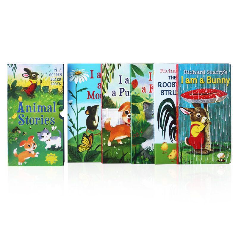 Animal Stories I am a bunny 幼兒啟蒙小動物紙板書｜5 books｜點讀版