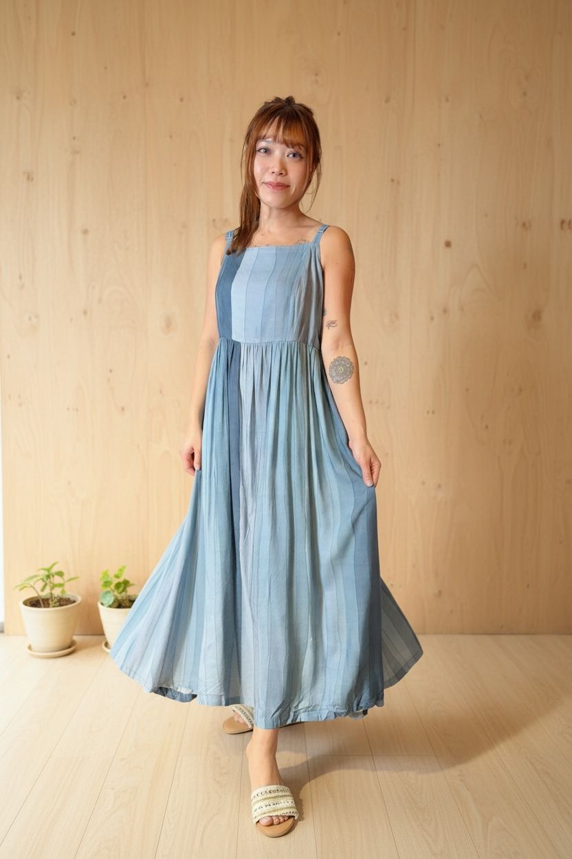 Ocean Blue Gradient Sleeveless 48" #1502