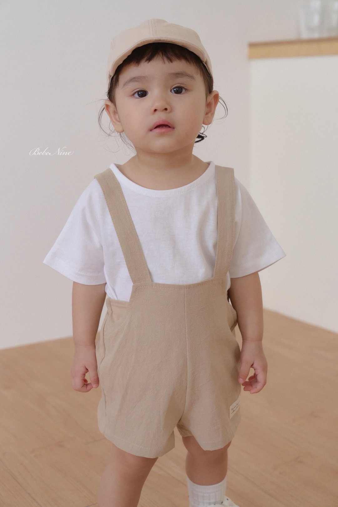 ☀️預訂 韓國直送☀️🇰🇷Bebenine兩色標籤純棉吊帶連身短褲