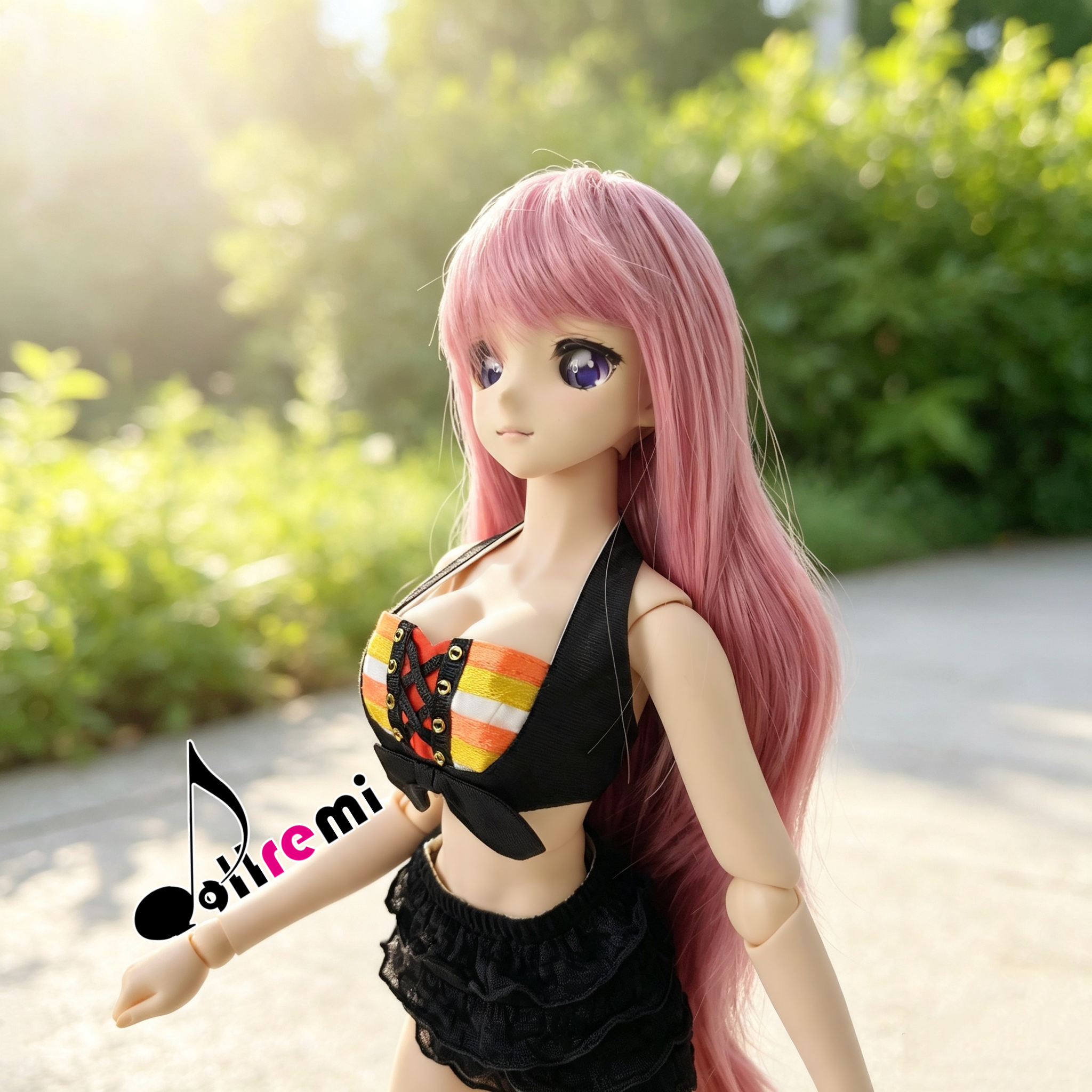 【dollremi】(DD0116B) 彩色條子背心 Color striped Vest
