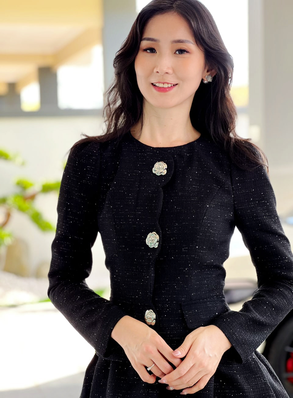 5084 Charlotte Sparkle Tweed Mini Dress