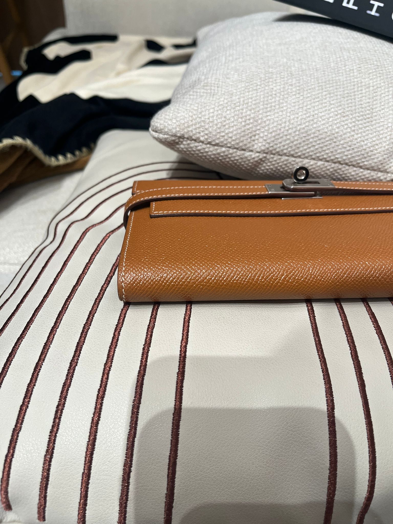 Hermes Kelly Wallet Stamp C 金棕色銀扣 100%Authentic, 99%new ✅box