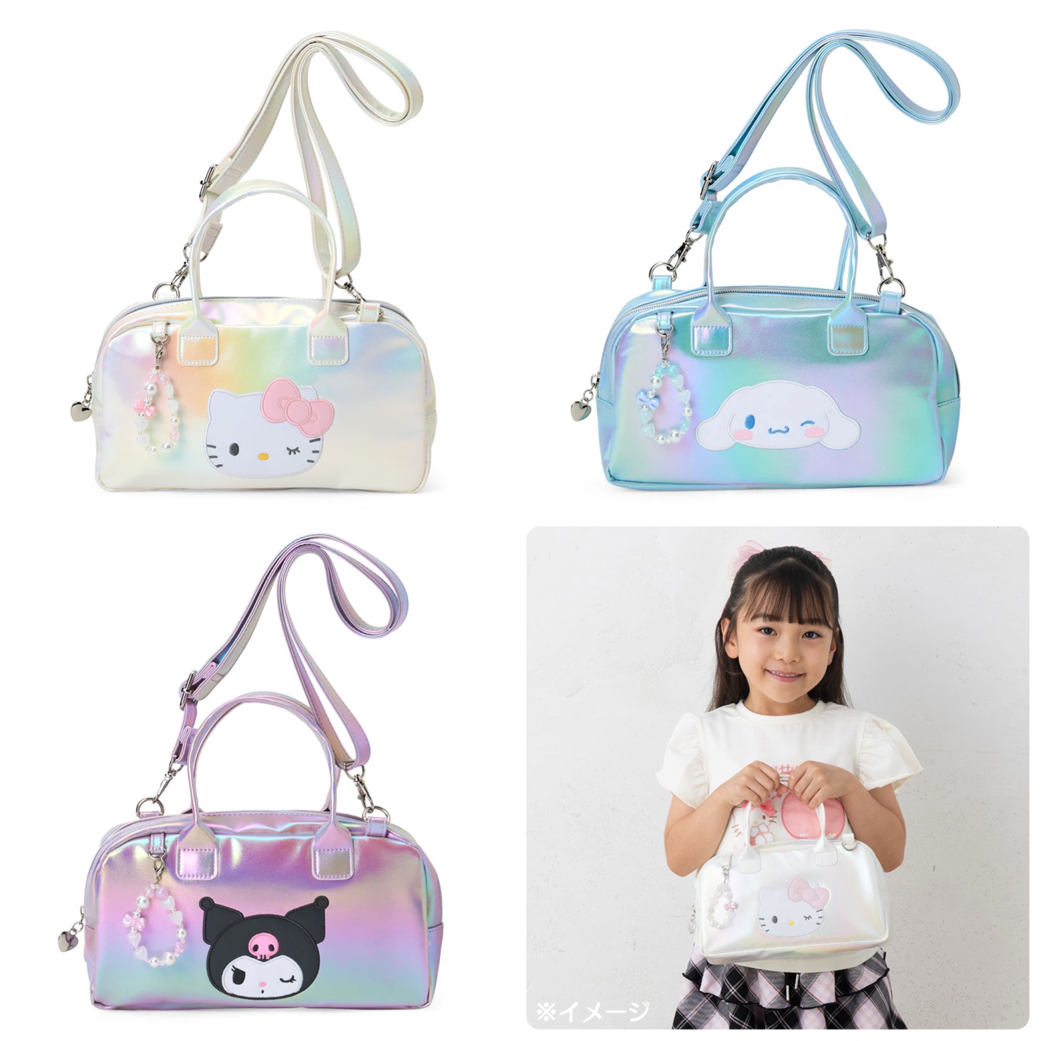 日本直送Sanrio 斜孭袋手挽袋2way 可以調校長短