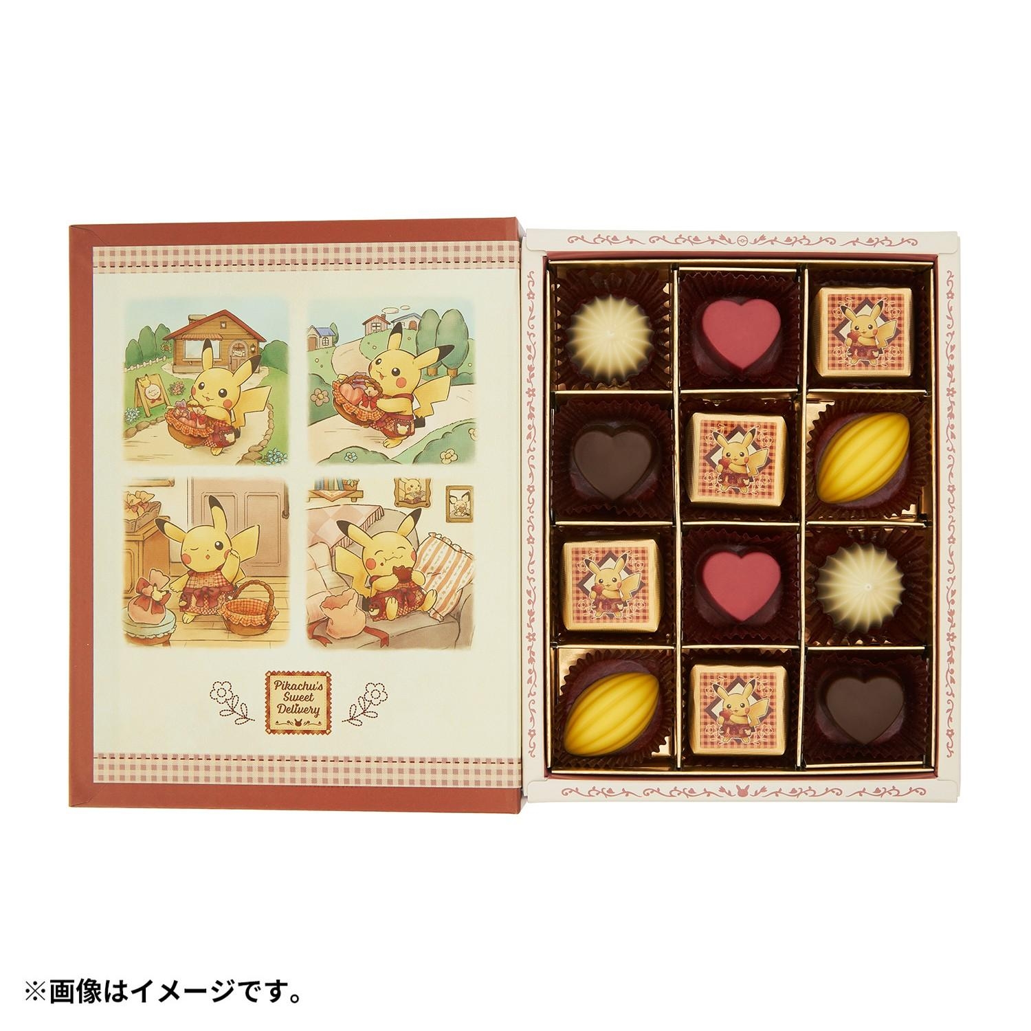 Pokemon Center 2026 モロゾフ ストーリーブック アソートチョコレート Pikachu’s Sweet Delivery 朱古力 12個入 - 01260356