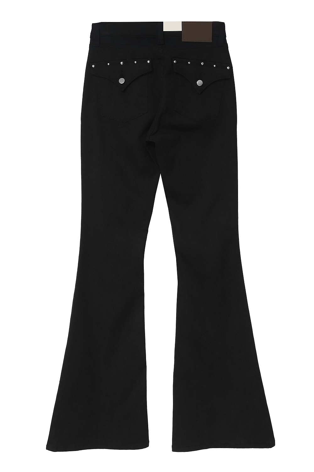 Studded Flap Pocket Bootcut Pants