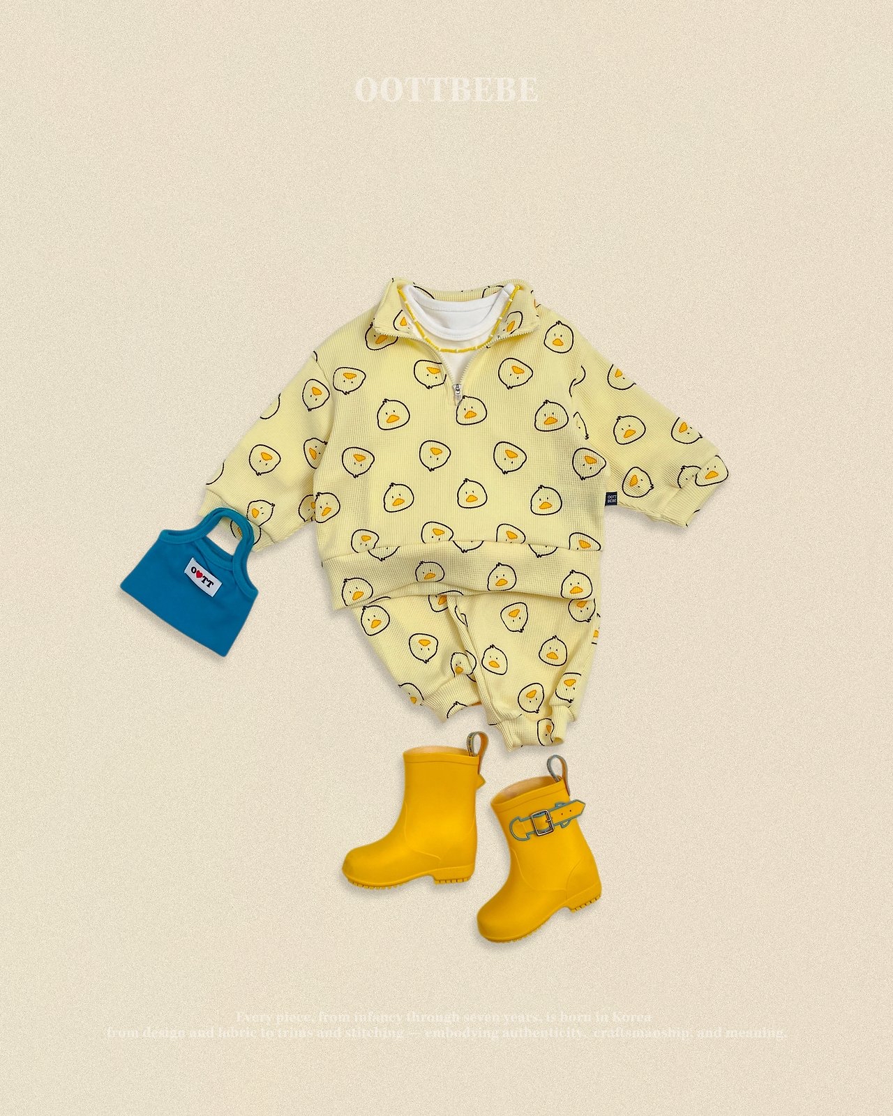 OOTT | Little Farm Waffle Anorak set
