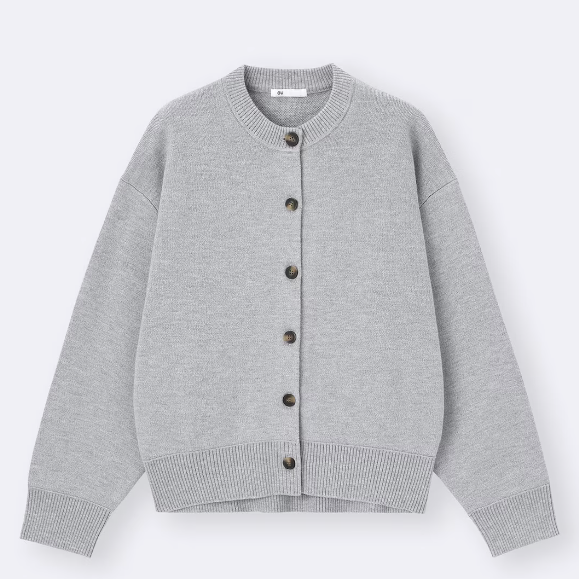 GU Sweat-like Knit Dolman Sleeve Cardigan