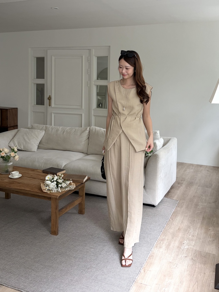 The Fine Linen Summer Set (Beige)