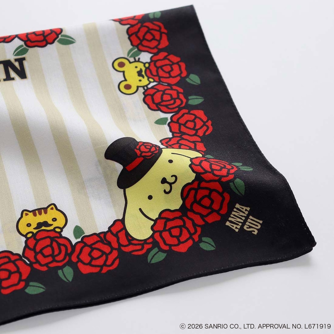 🎀【預訂】Anna Sui x Pompompurin  印花手帕 R