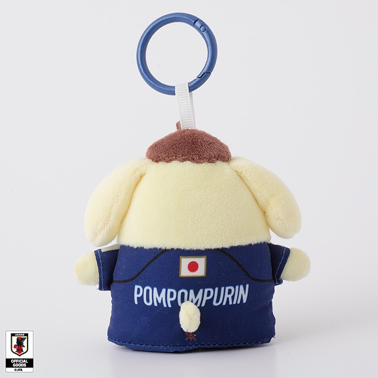 🌸 【預訂】Pompompurin 公仔掛飾(Mini) - Sanrio x Japan National Football Team Ver. 2026