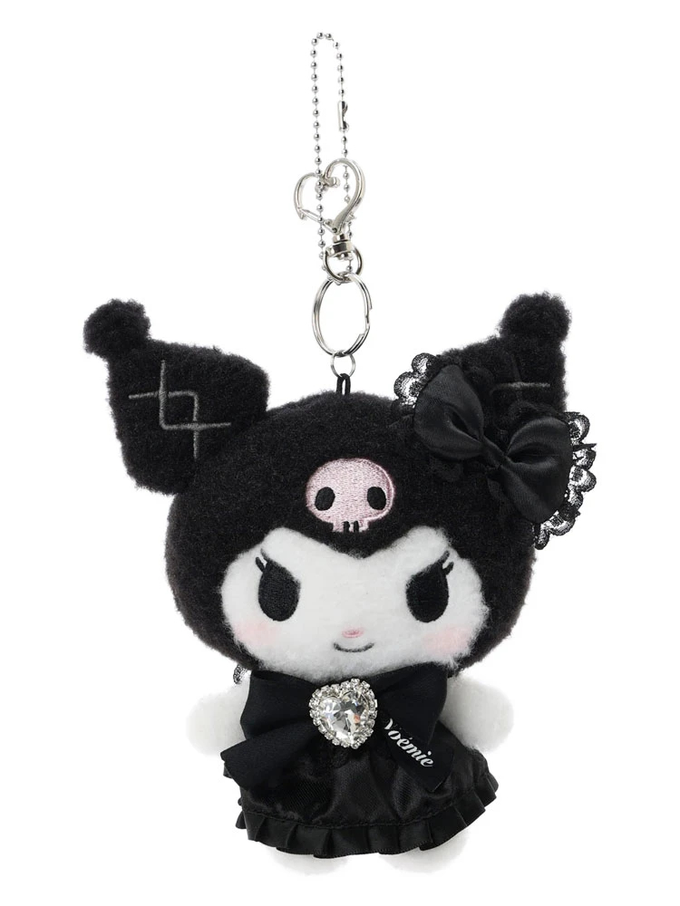 預訂 | 日本 Kuromi 愛心閃石蝴蝶結 愛心扣掛件公仔