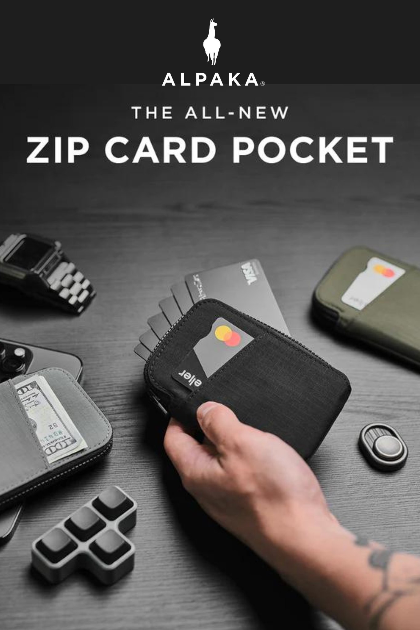 ALPAKA Zip Card Pouch 卡包 210D