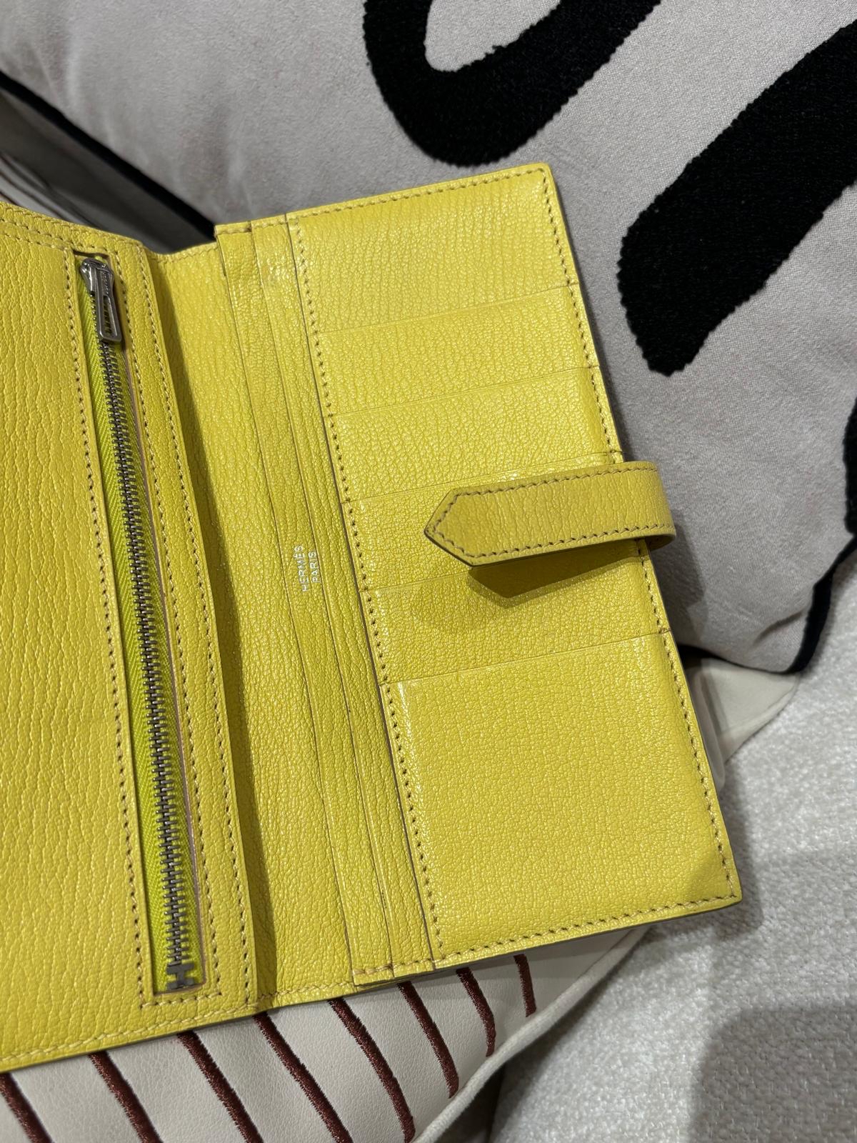 Hermes bearn wallet 山羊皮，STAMP X 100%Authentic,90%new
