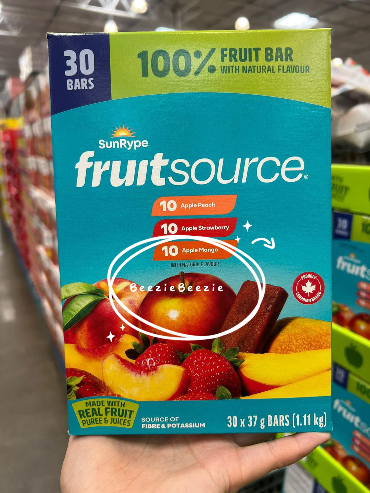 [香港現貨] Sunrype fruitsource粗果汁條（30 x 37g ）