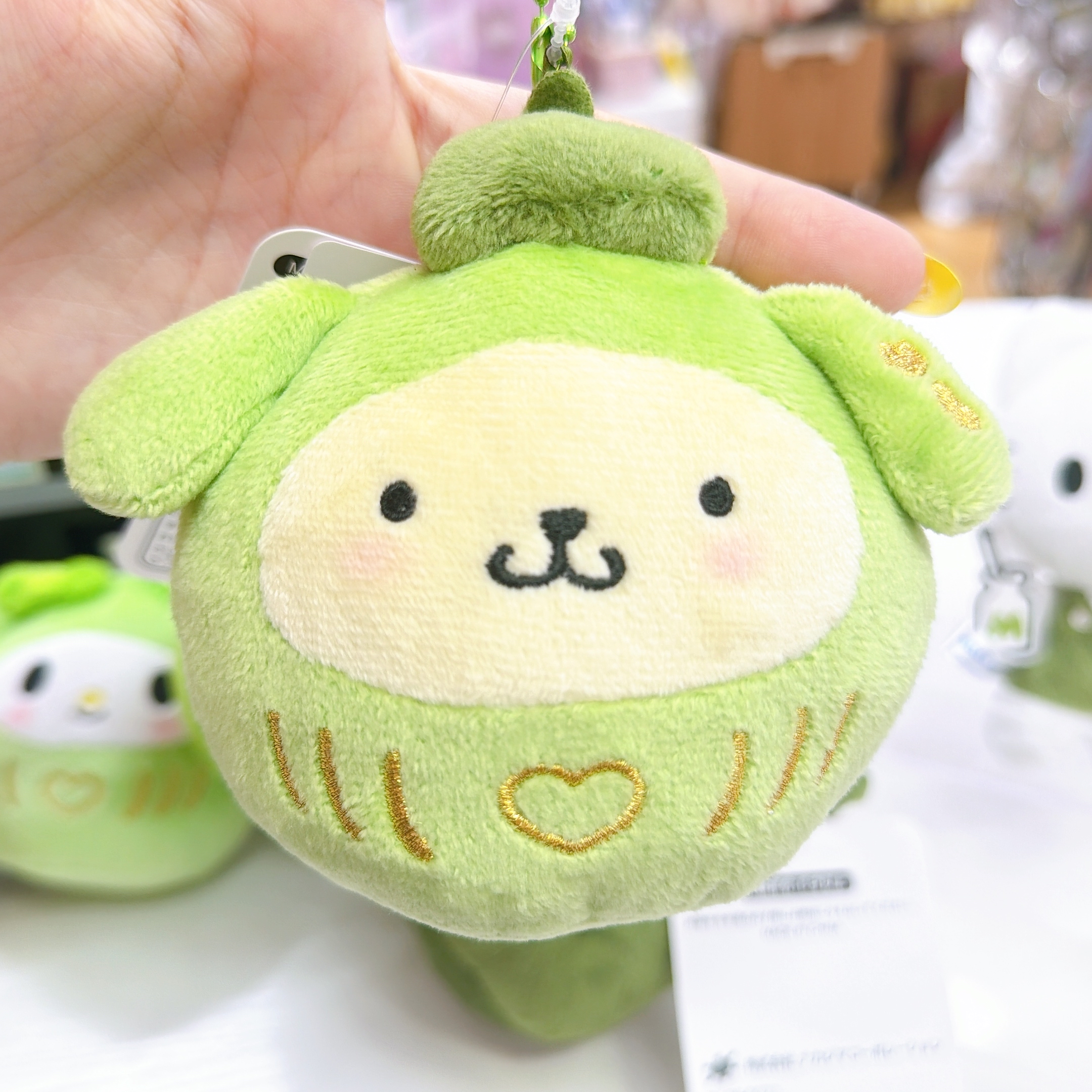 日本直送Sanrio 綠茶系列 達摩公仔/Kitty公仔掛飾