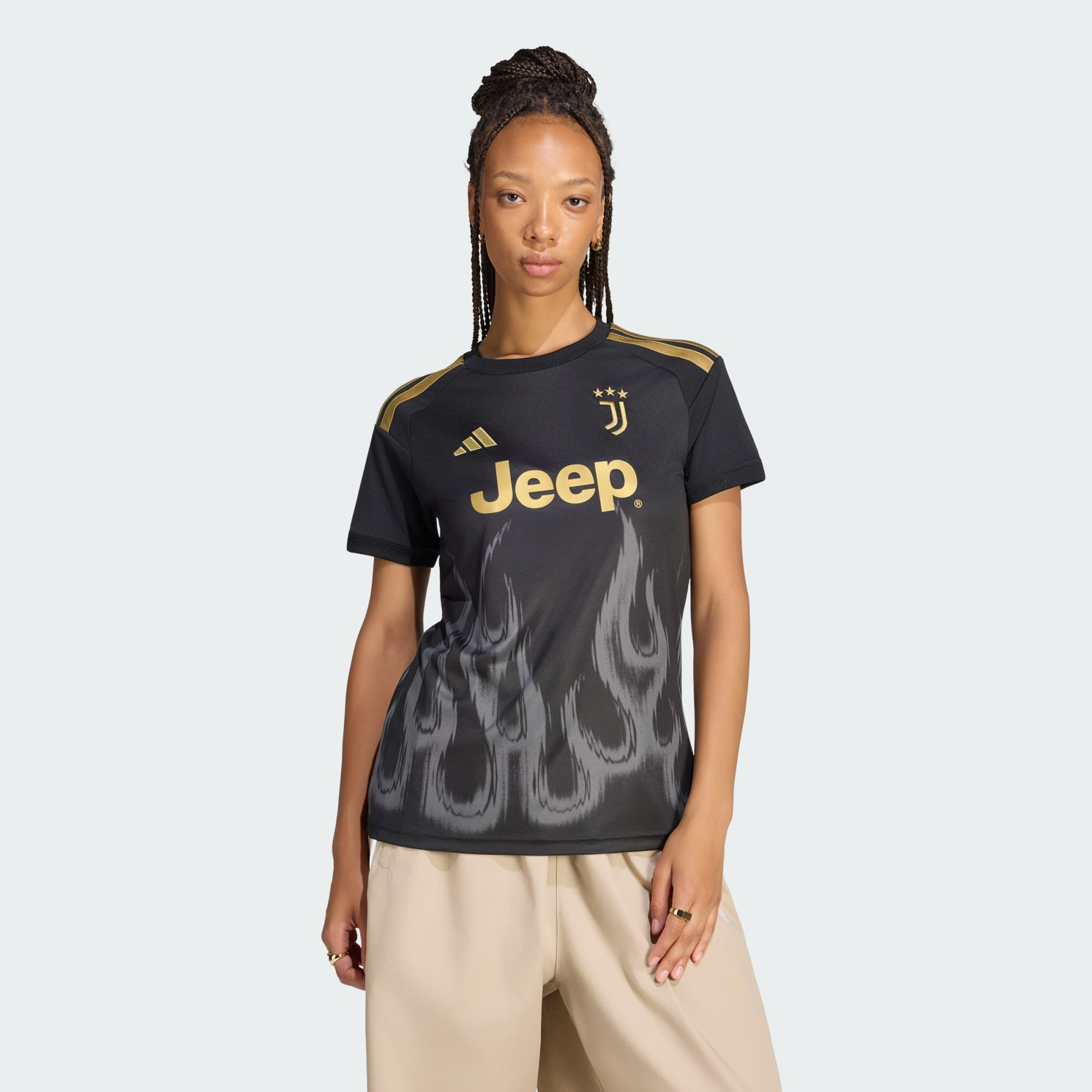 🔥灰色烈焰 Adidas Juventus 祖雲達斯 2026-27 女裝三客球迷版球衣  (可加印字章) KB8841