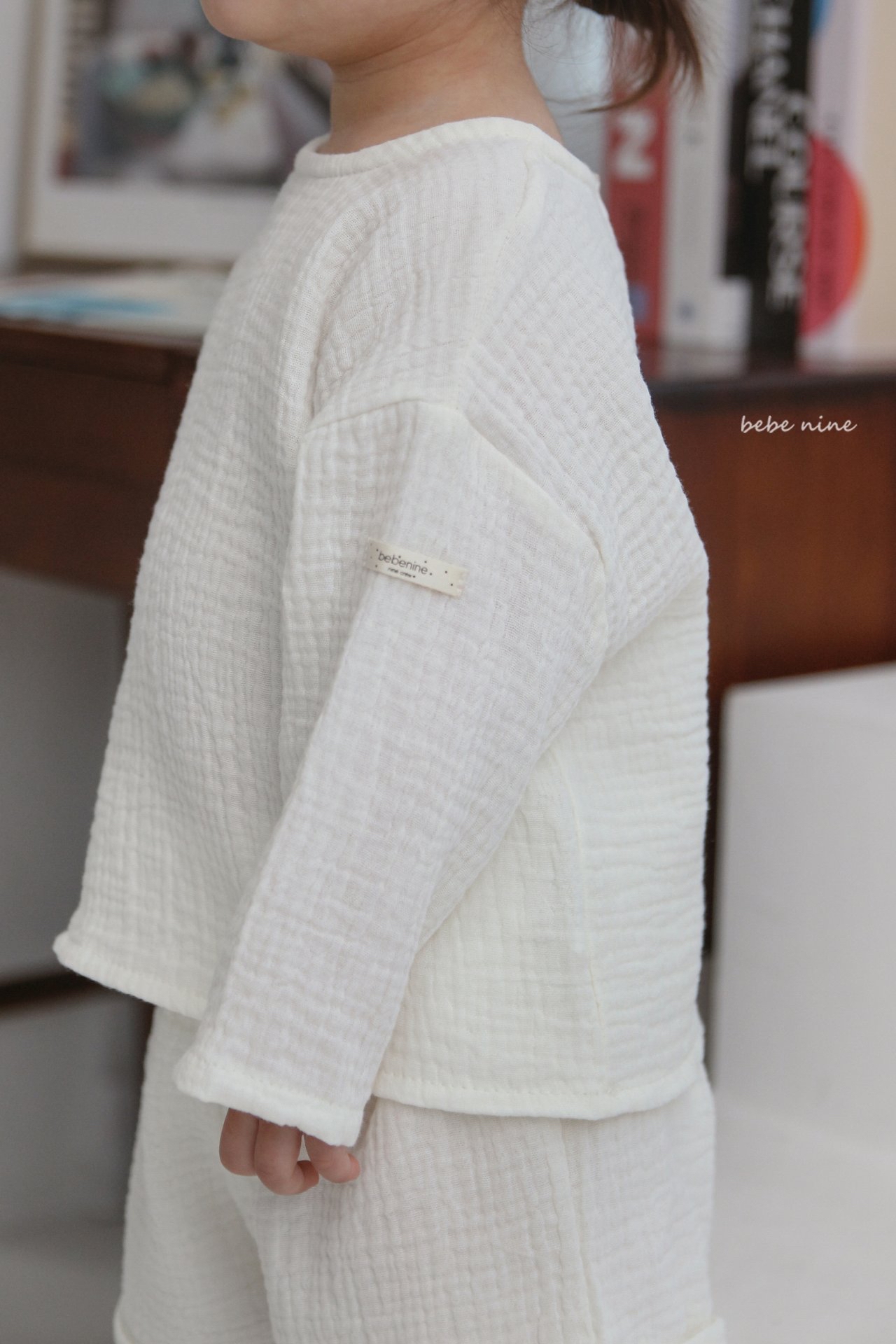 🌸預訂 韓國直送🌸🇰🇷Bebenine兩色簡約純色棉紗長袖上下套裝