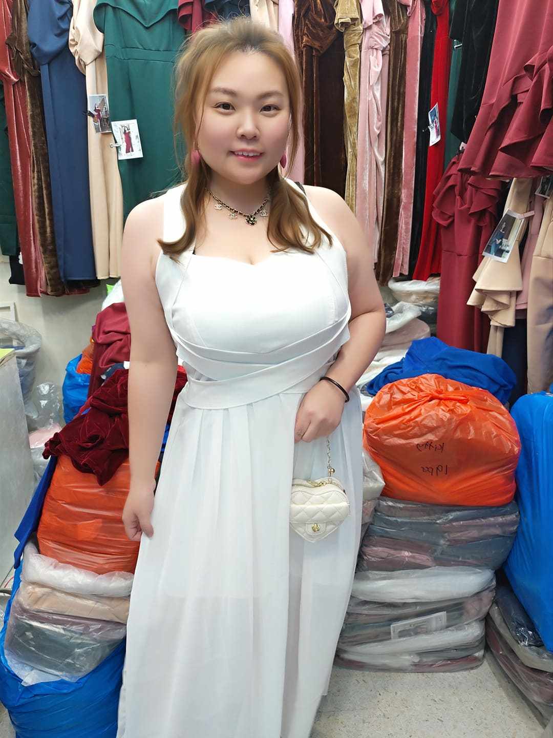 B01/BB0017 小V粗带设计款长礼服