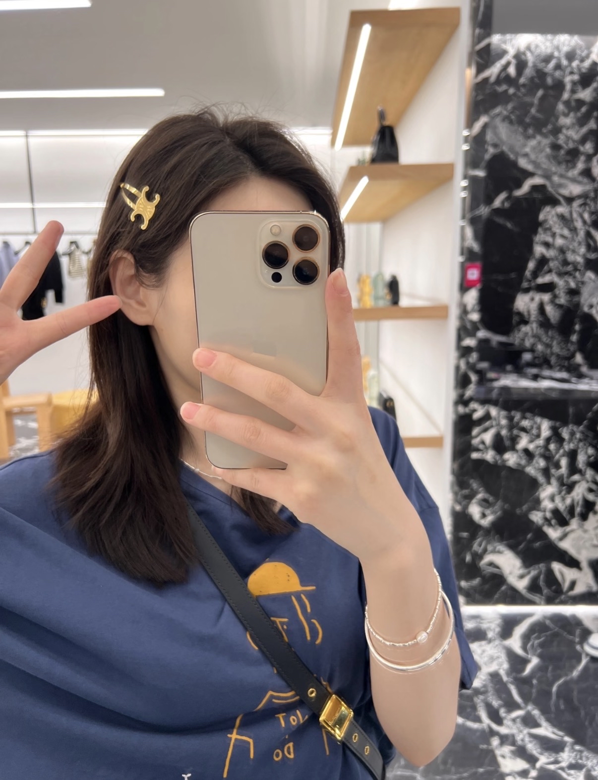 限時優惠✨訂貨📮Celine Triomphe 髮夾一對
