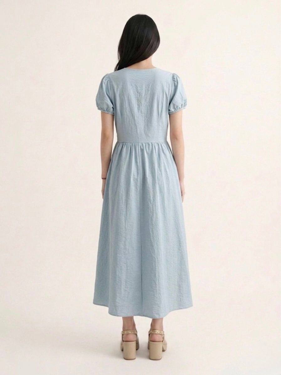 W6196 - Aria Drop-Waist Dress