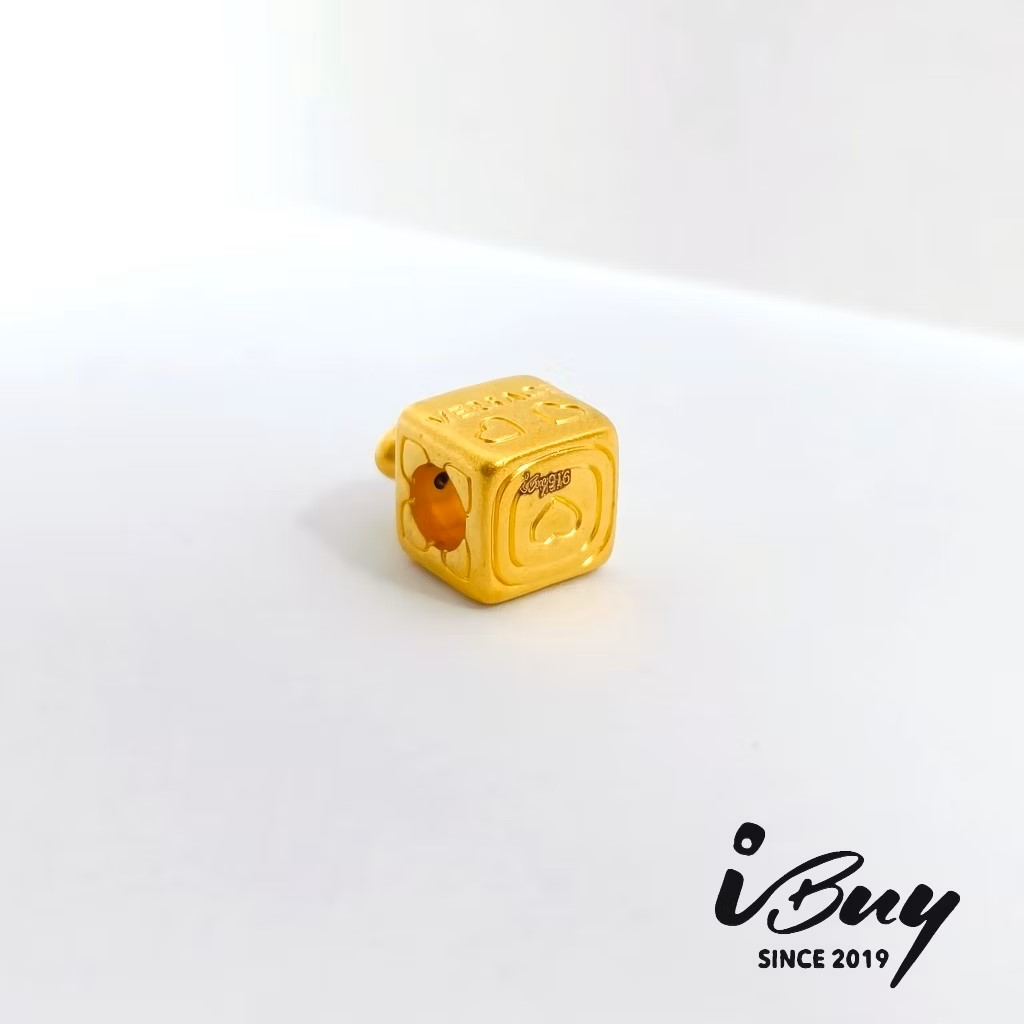 916 HARD GOLD VERSACE PERFUME BATTLE CHARM BEAD 916 硬金 范思哲香水瓶串咀