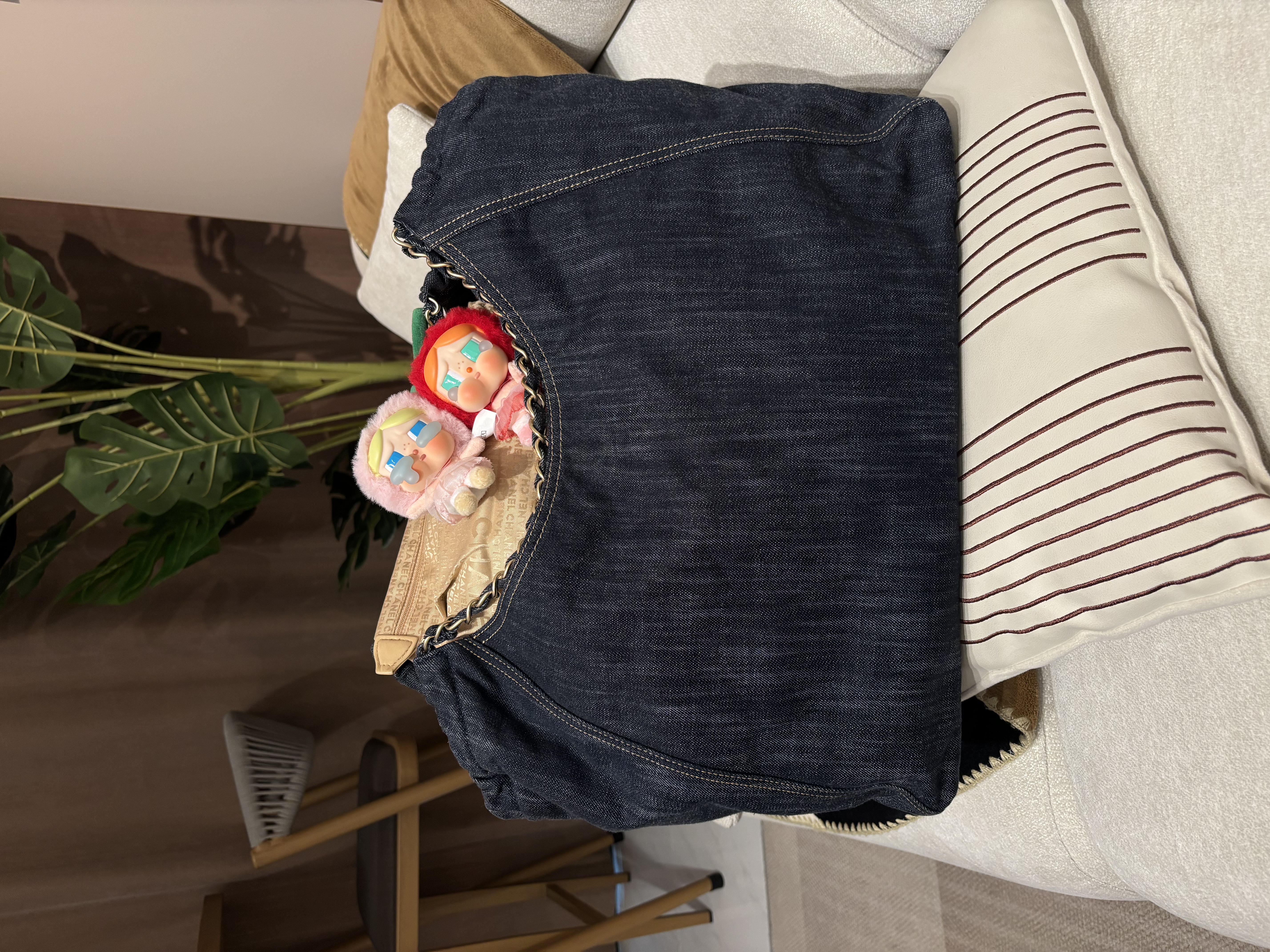 CHANEL Cococabath denim hobo 100%Authentic ,98%new ✅card ✅dust bag ✅pouch 